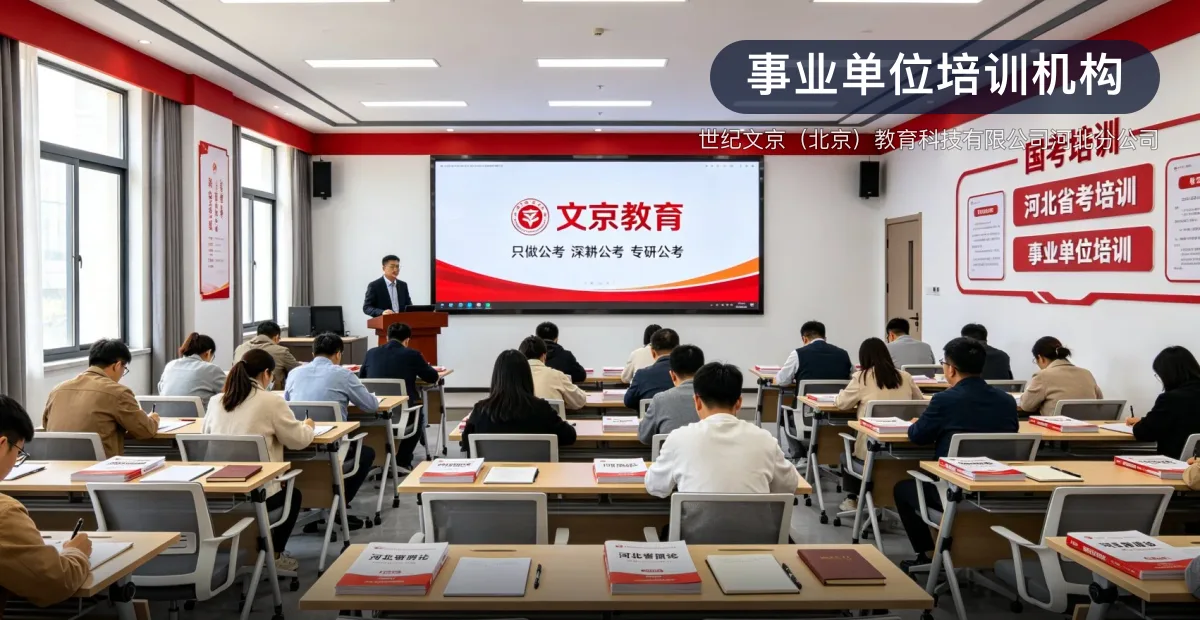 事业单位培训机构 · 世纪文京(北京)教育科技有限公司河北分公司官方服务认证